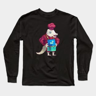 Cute Crocodile Chef Long Sleeve T-Shirt